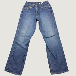 Cinch Green Label Mens 30x32 Medium Wash Straight Leg Western Denim Jeans
